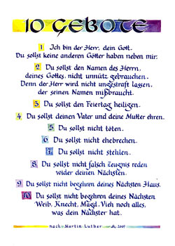 Kalligrafie-Verlag Hamburg, Shop für Kalligraphie Postkarten